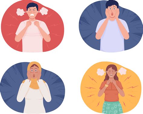 Overwhelming Emotions Illustration Pack 4 People Illustrations SVG