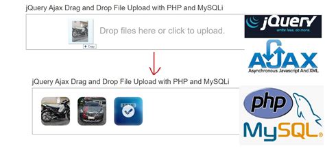 Jquery Ajax Drag And Drop File Upload With Php And Mysqli Tutorial