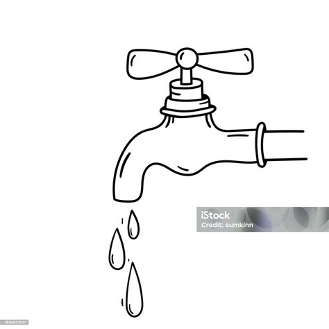 Water Tap Vector Icon Stock Illustration Download Image Now Doodle