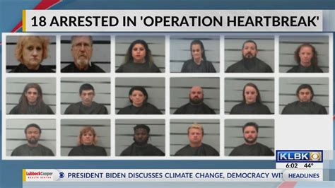 Lubbock Police Arrest 18 In Operation Heartbreak Prostitution Sting