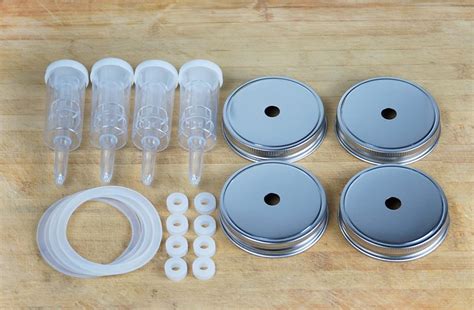 Stainless Steel Mason Jar Fermentation Kit 4 Lid Sets Fermented