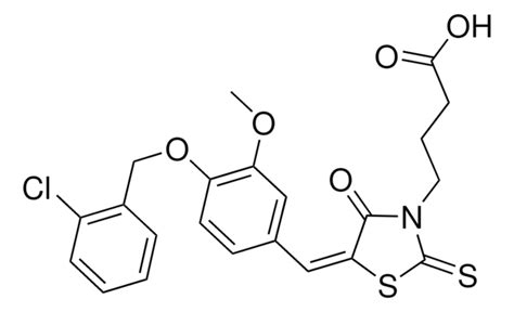 4 5E 5 4 2 CHLOROBENZYL OXY 3 METHOXYBENZYLIDENE 4 OXO 2 THIOXO