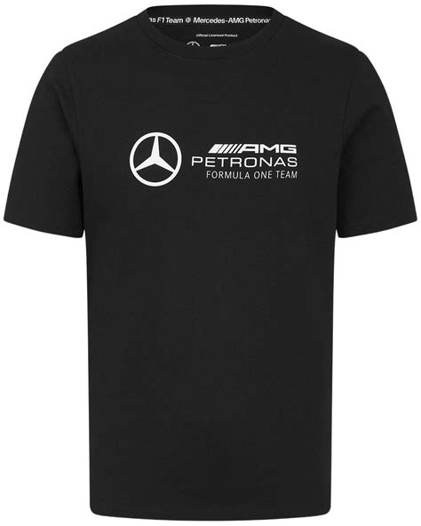 Koszulka Mercedes AMG Petronas F1 Team Large Logo Czarny KATEGORIE