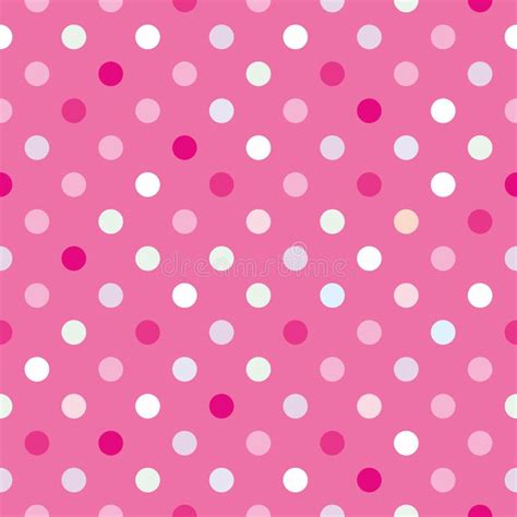 Small White Polka Dots On Pastel Light Pink Stock Vector Illustration