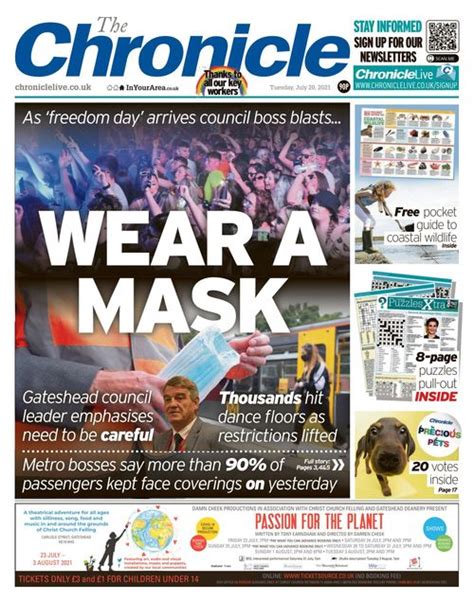 Newcastle Chronicle 2021 07 20