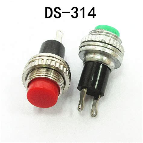 Pcs Mm Small Push Button Switch Red And Green Ds Lock Free Self