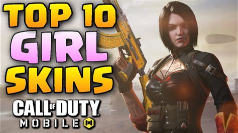 Top Girl Skins In Call Of Duty Mobile Cod Mobile Female Characters