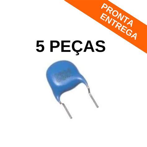 Kit 5 Peças Capacitor Disco Cerâmico Multicamada 270pf 2000v 2kv 10