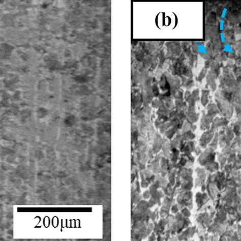 Metallographic Microstructure Of Material Cross Sections Before And