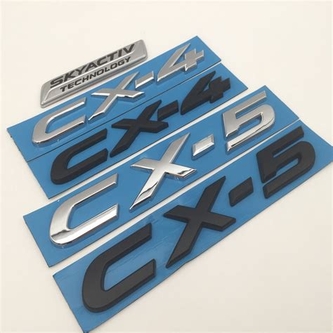 Pcs D Abs Cx Cx Cx Cx Skyactiv Car Letter Rear Tail Trunk