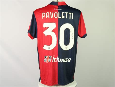 Pavoletti Unwashed And Signed Shirt Cagliari Vs Monza 2023 CharityStars