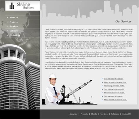 Construction Designs CSS Template - 5662 - Construction & Engineering - Website Templates ...