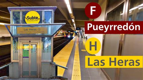 Ingresando a Las Heras Línea H Futura Línea F Subte de Buenos