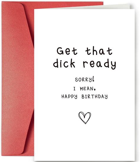 Nchigedy Naughty Happy Birthday Card For Him Her Funny