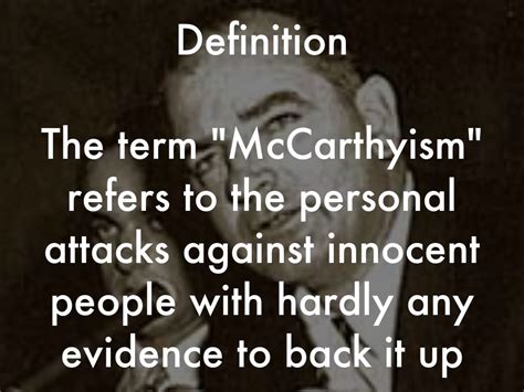 Mccarthyism By Brandon Pumphrey