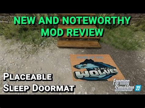 Placeable Doormat Sleep Trigger Mod Review Farming Simulator