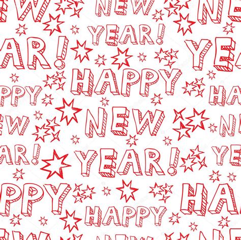 Seamless Vector New Year Pattern Stock Vector Image By Kynata