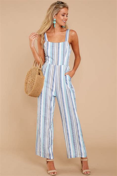 Jumpsuit Chic Striped Jumpsuit Jumpsuit Romper Green Jumpsuit