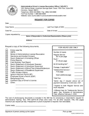 Fillable Online Courts State Hi Toll Free Number Courts