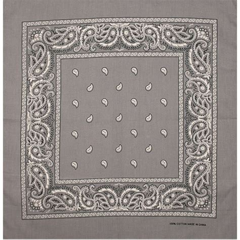 Light Grey White Paisley Bandana X Limit Theisen S