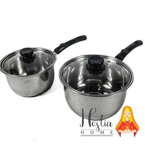 Jual Milk Pot Induksi Panci Susu Stainless Steel Dengan Tutup Shopee