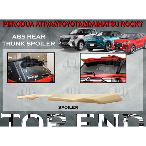 Perodua Ativa Toyota Raize Daihatsu Rocky Gear Up Style Rear Trunk