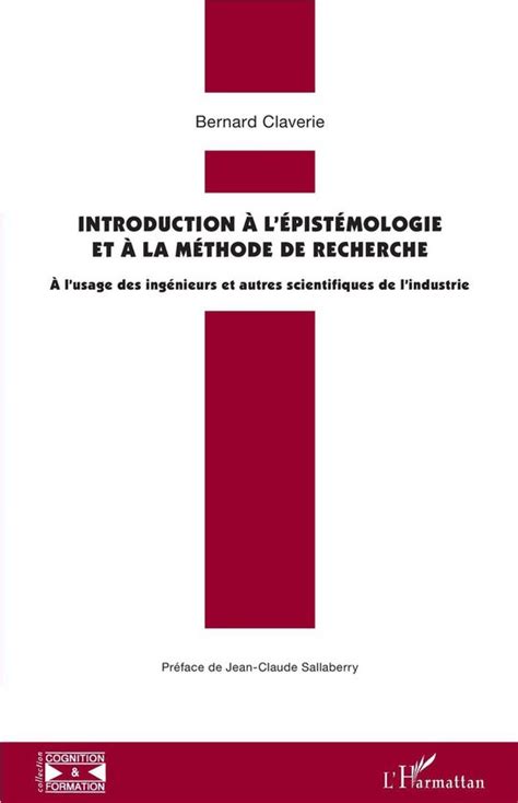 Introduction L Pist Mologie Et La M Thode De Recherche Ebook