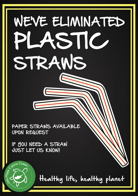 Reducing Straws Lets Make Cyprus Green