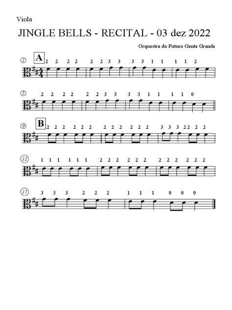 Jingle Bells Viola Pdf