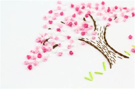 Big B Cherry Blossom Embroidery Pattern