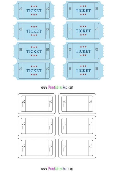 Printable raffle tickets – Artofit