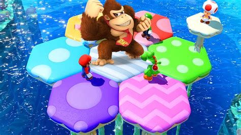 Mario Party Superstars Minigames Donkey Kong Vs Peach Vs Mario Vs