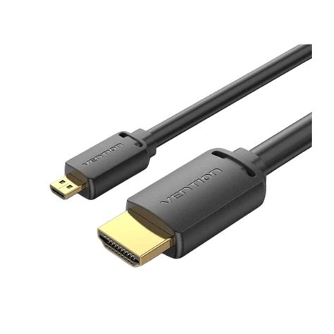 Vention Hdmi D Male To Hdmi A Male K Hd Cable M Vention Agibf Black