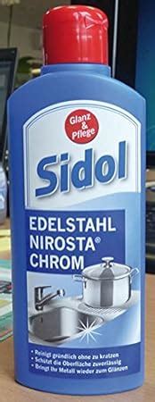 Sidol Glanz Und Pflege F R Edelstahl Nirosta Und Chrom Ml