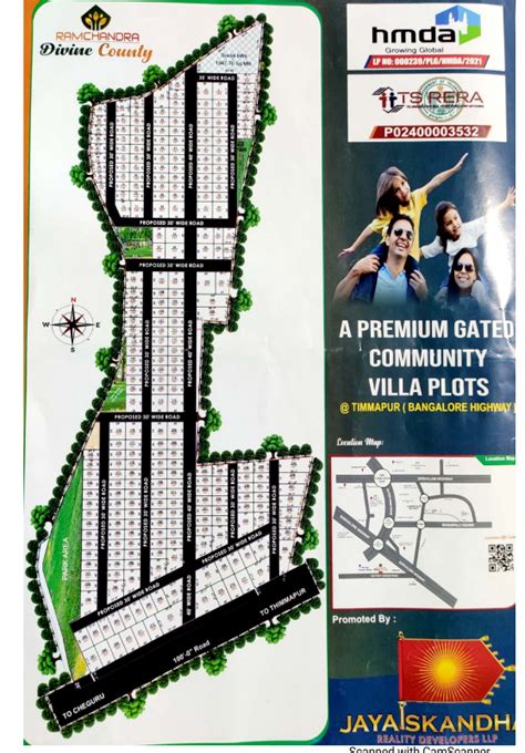 Divine County HMDA And TS RERA Approved Residential Plots At Timmapur