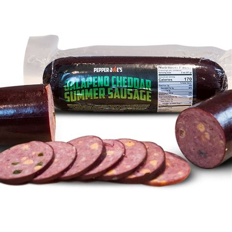 Jalapeno Cheddar Summer Sausage Pepper Joes