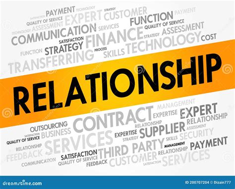 Relationship Word Cloud Collage Stock Illustration Illustration Of Quality Answer 200707204