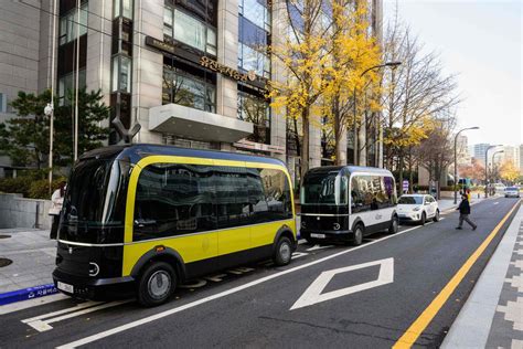 Vidéo Corée du Sud Séoul lance son premier bus sans conducteur