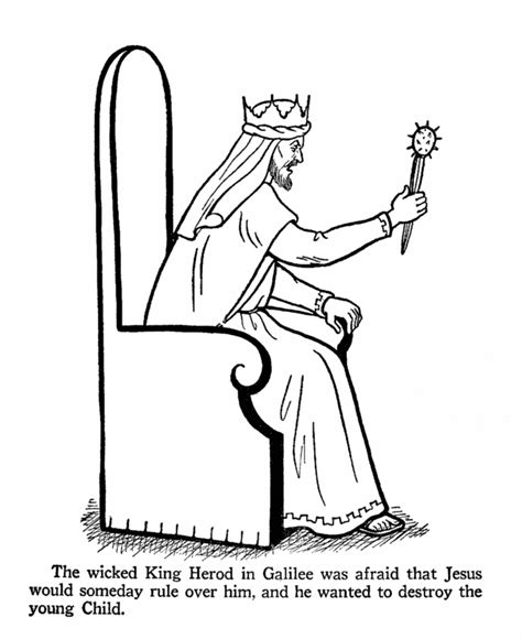 King Herod Coloring Page Free Printable Coloring Pages