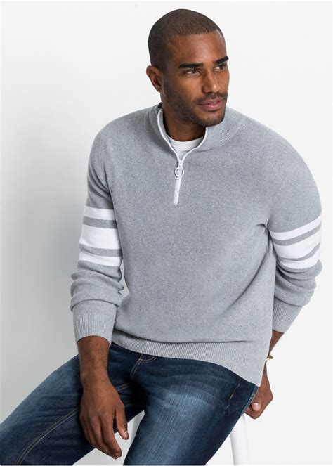 Pull Camionneur Homme Avec Coton Recycl Gris Clair Chin