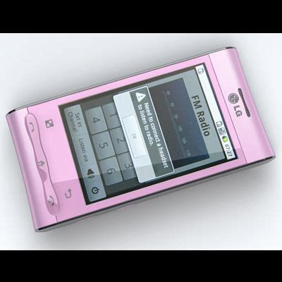 LG Optimus GT540 Pink 3D Model 5 Max 3ds Fbx Obj Free3D