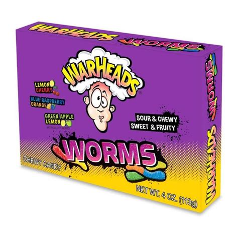 Warheads Sour Worms Theater Box