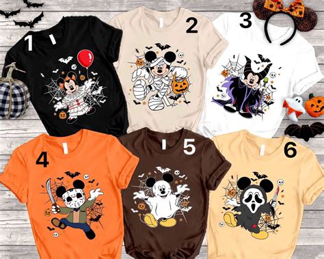 Mickey Mouse Style Horror Character Halloween Shirt Disney Halloween