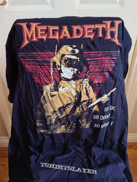 Megadeth So Far So Good So What Tshirtslayer Tshirt And