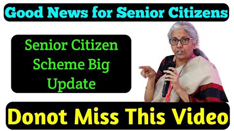 Senior Citizen Saving Scheme Senior Citizen Saving Scheme In Post