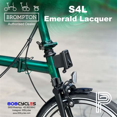 Brompton P Line S4L Emerald Lacquer Low Handlebar Without Rack