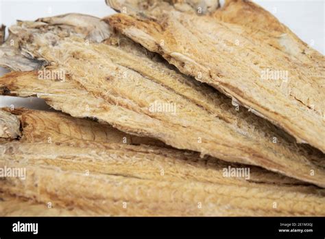 Korean Dried Fish Pollack Hwangtae Stock Photo Alamy