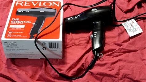 Revlon The Essential Compact Hair Blow Dryer Unboxing And Test Youtube