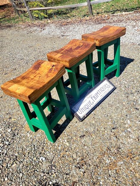 Rustic Farmhouse Bar Stool Farm House Country Kitchen Etsy