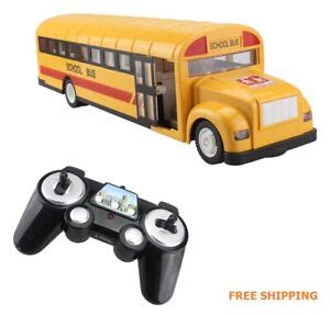 Toy RC Vehicles School Bus Remote Control Car 6 Ch 2.4G Open Doors Kit ...